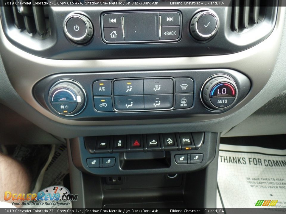 2019 Chevrolet Colorado Z71 Crew Cab 4x4 Shadow Gray Metallic / Jet Black/Dark Ash Photo #31