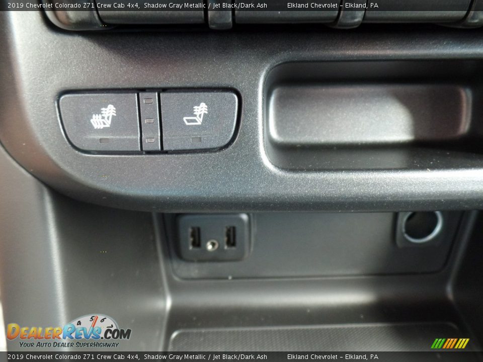 2019 Chevrolet Colorado Z71 Crew Cab 4x4 Shadow Gray Metallic / Jet Black/Dark Ash Photo #33