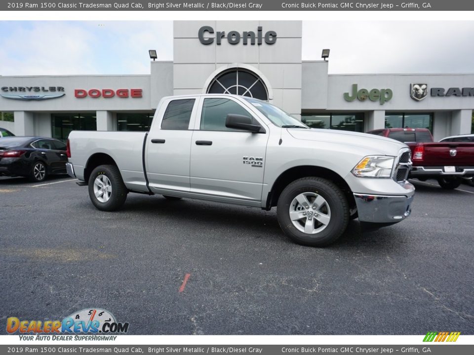 2019 Ram 1500 Classic Tradesman Quad Cab Bright Silver Metallic / Black/Diesel Gray Photo #1