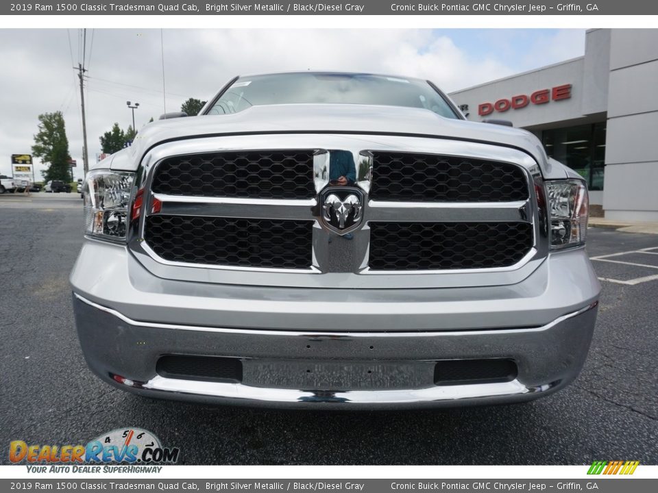 2019 Ram 1500 Classic Tradesman Quad Cab Bright Silver Metallic / Black/Diesel Gray Photo #2