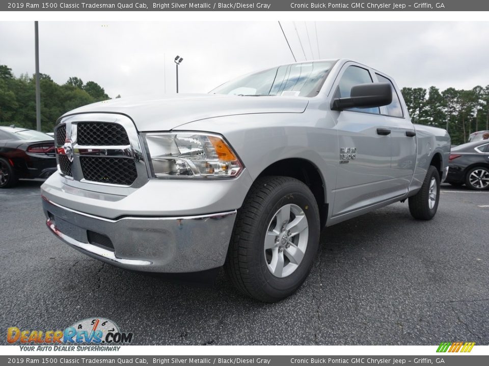 Front 3/4 View of 2019 Ram 1500 Classic Tradesman Quad Cab Photo #3