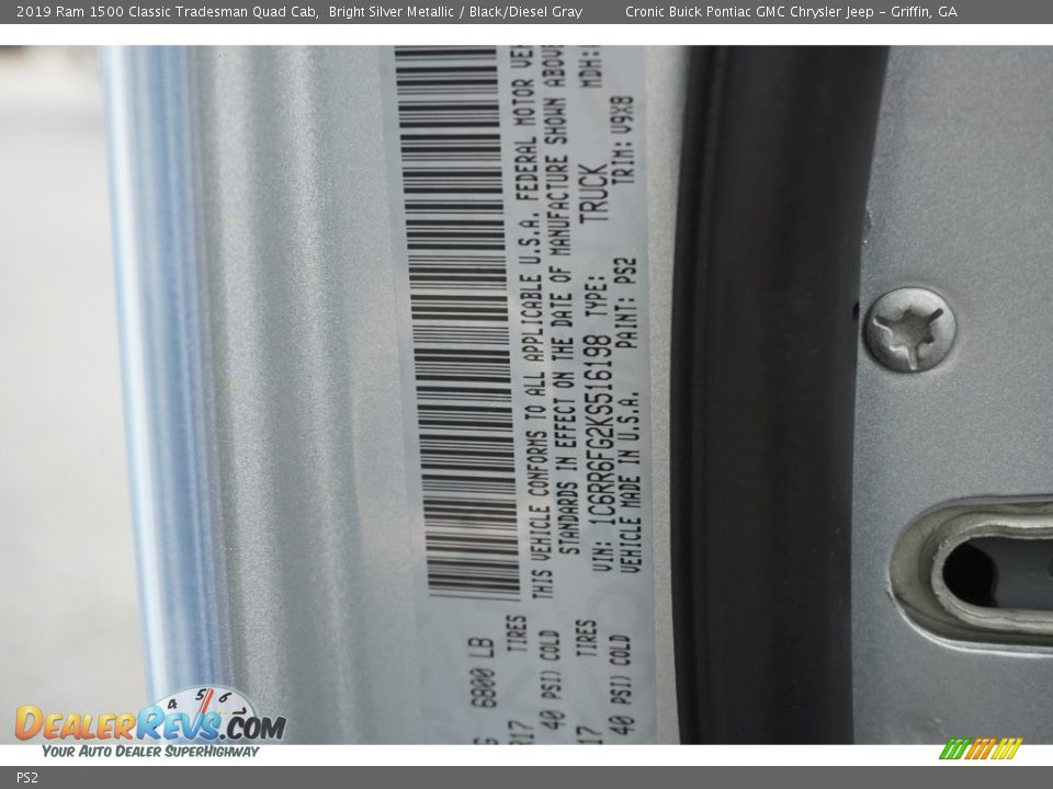 Ram Color Code PS2 Bright Silver Metallic