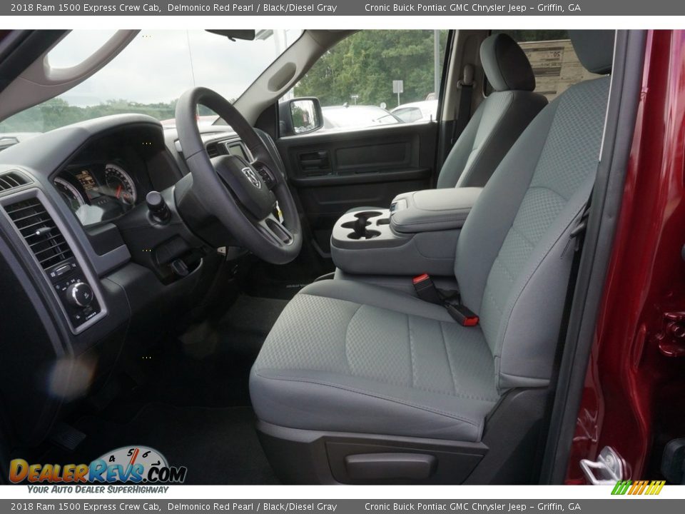 2018 Ram 1500 Express Crew Cab Delmonico Red Pearl / Black/Diesel Gray Photo #4