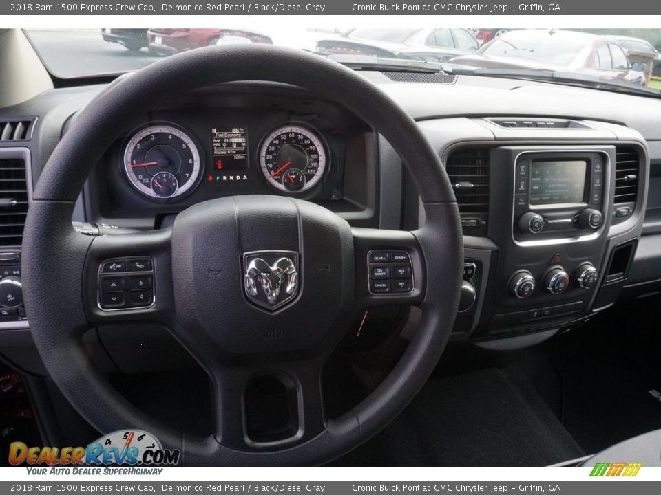 2018 Ram 1500 Express Crew Cab Delmonico Red Pearl / Black/Diesel Gray Photo #5