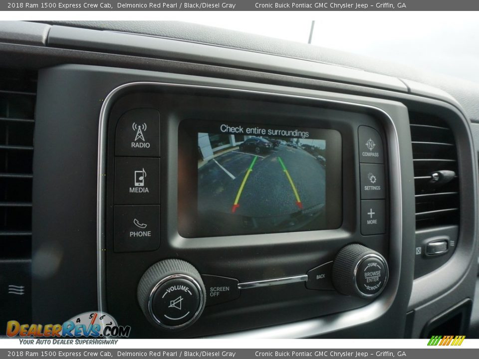 2018 Ram 1500 Express Crew Cab Delmonico Red Pearl / Black/Diesel Gray Photo #6