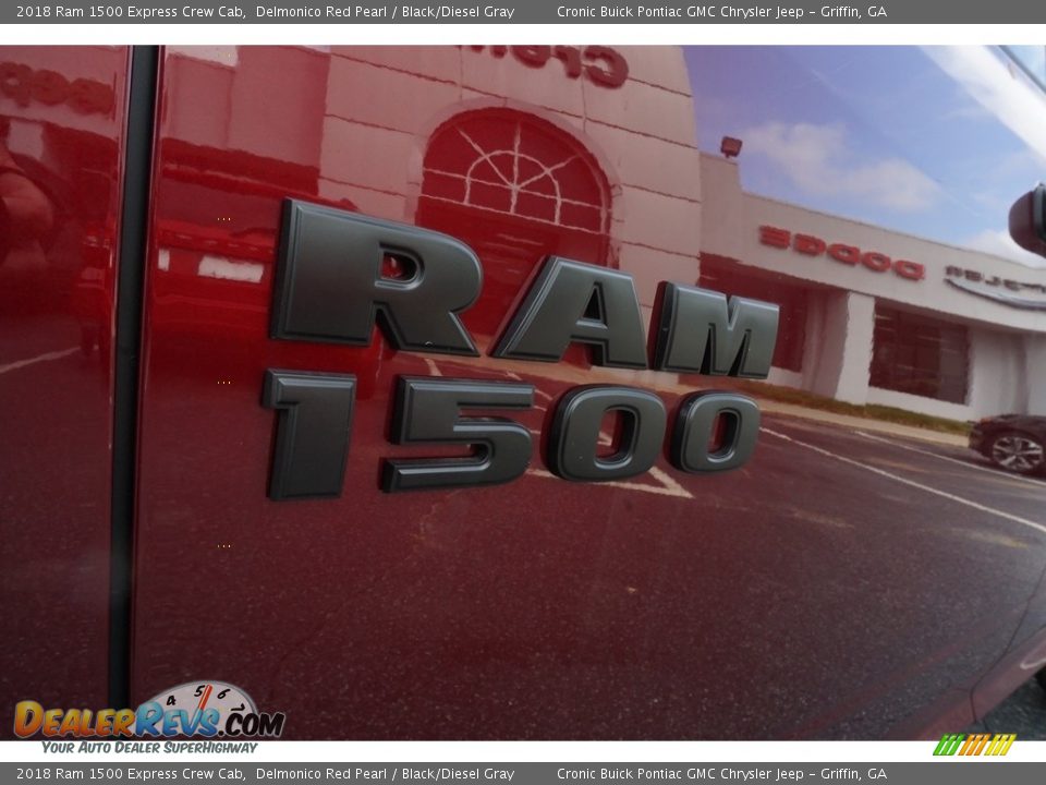 2018 Ram 1500 Express Crew Cab Delmonico Red Pearl / Black/Diesel Gray Photo #8