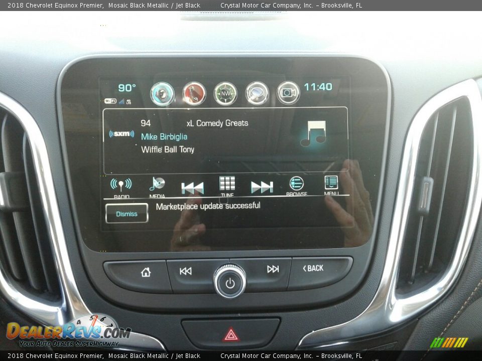 2018 Chevrolet Equinox Premier Mosaic Black Metallic / Jet Black Photo #15