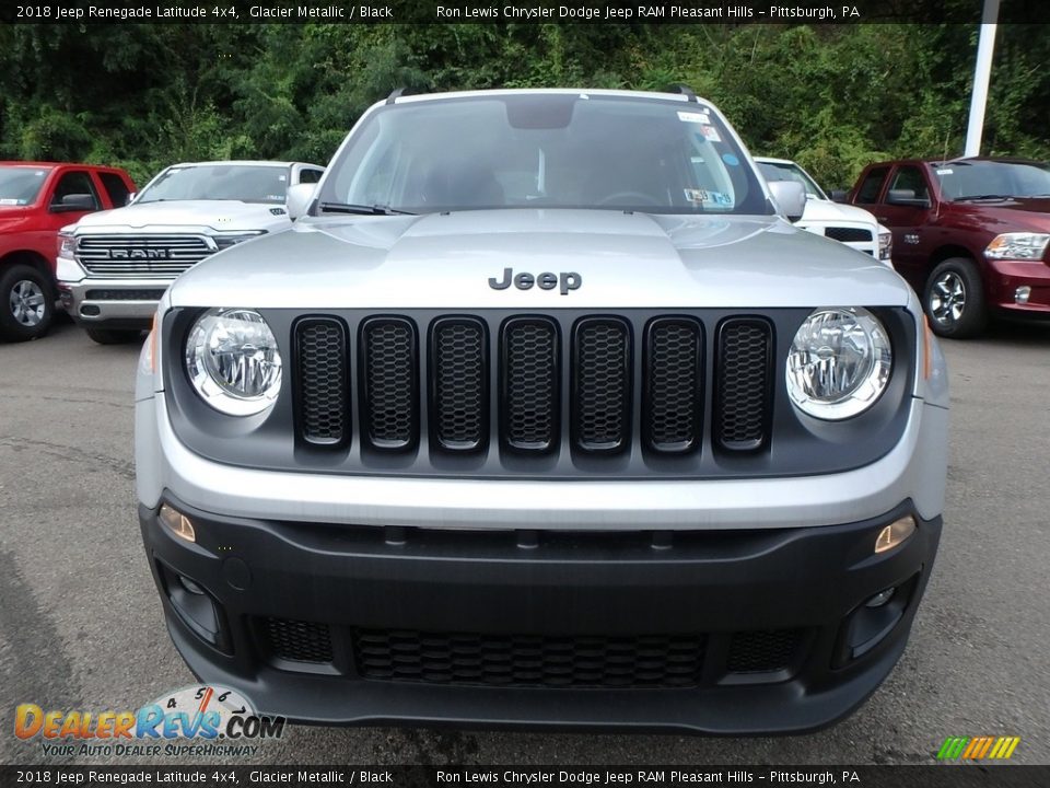 2018 Jeep Renegade Latitude 4x4 Glacier Metallic / Black Photo #8