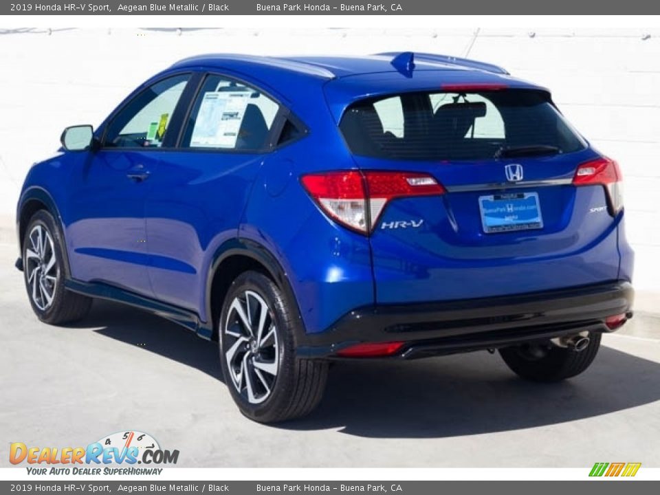 2019 Honda HR-V Sport Aegean Blue Metallic / Black Photo #2