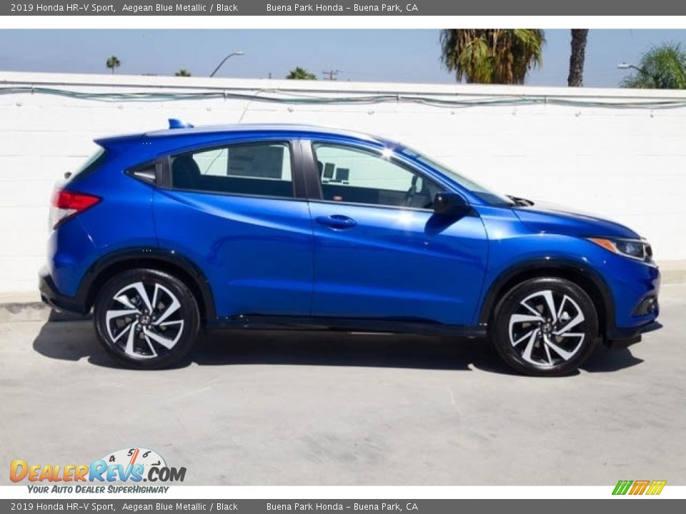 2019 Honda HR-V Sport Aegean Blue Metallic / Black Photo #5
