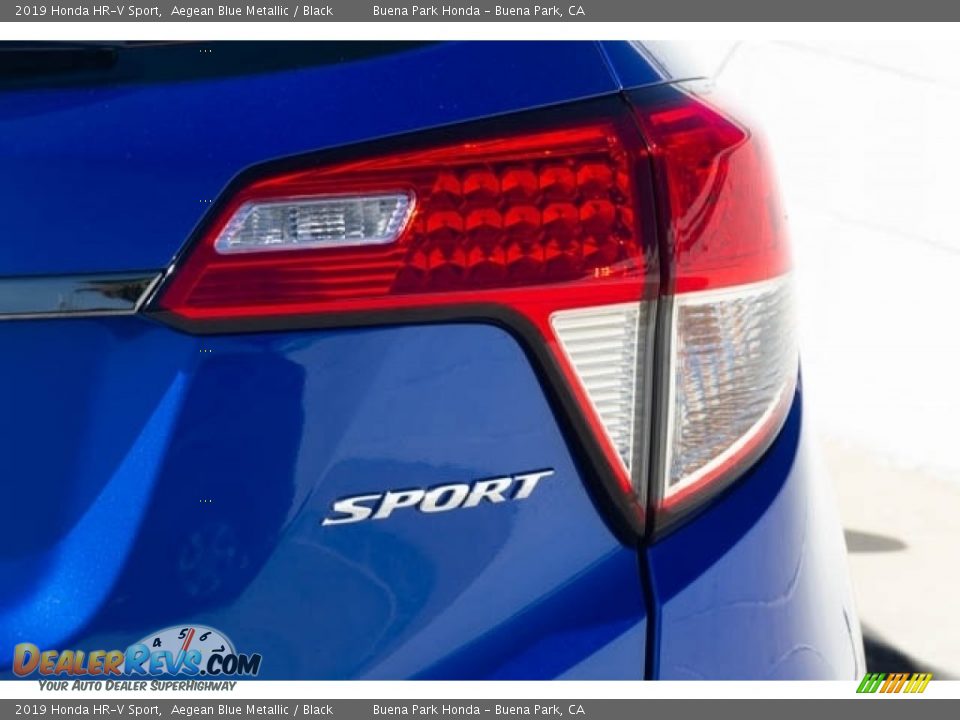 2019 Honda HR-V Sport Aegean Blue Metallic / Black Photo #8