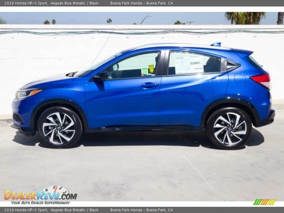 2019 Honda HR-V Sport Aegean Blue Metallic / Black Photo #9