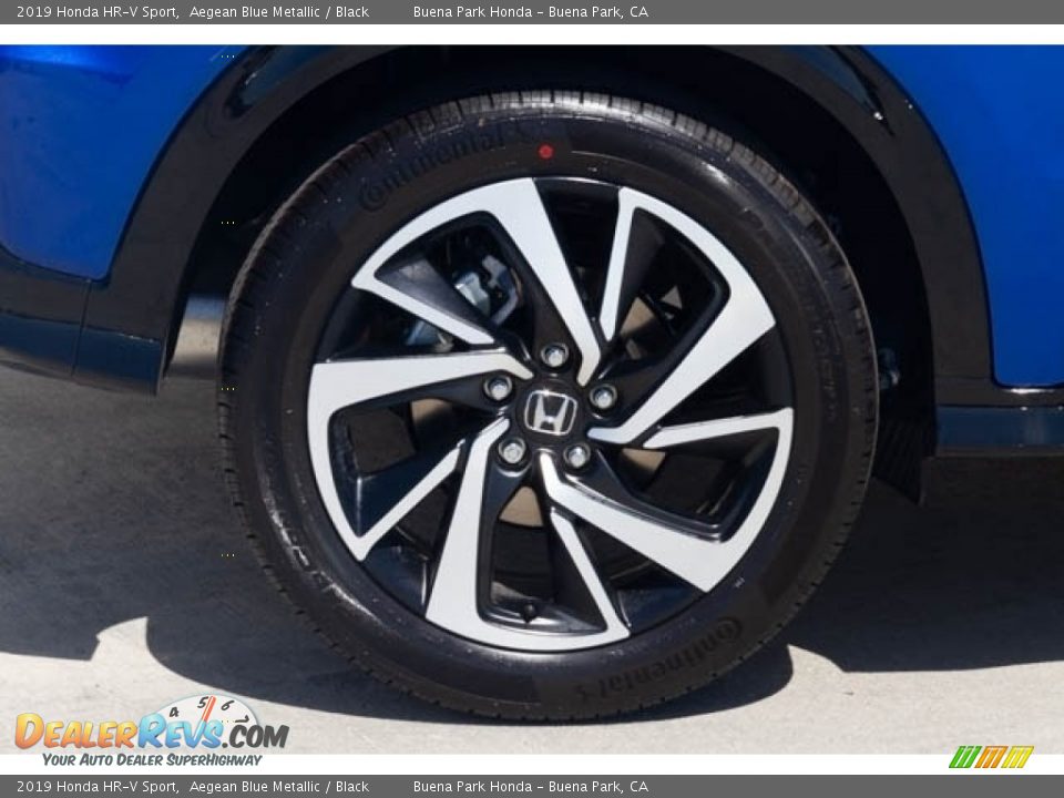 2019 Honda HR-V Sport Aegean Blue Metallic / Black Photo #11