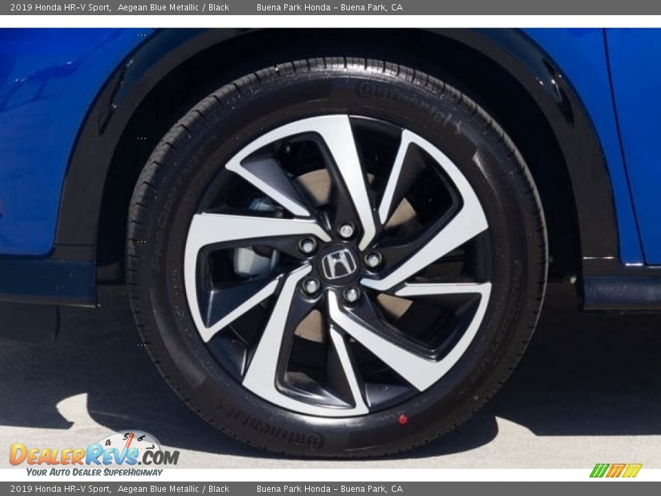 2019 Honda HR-V Sport Aegean Blue Metallic / Black Photo #13