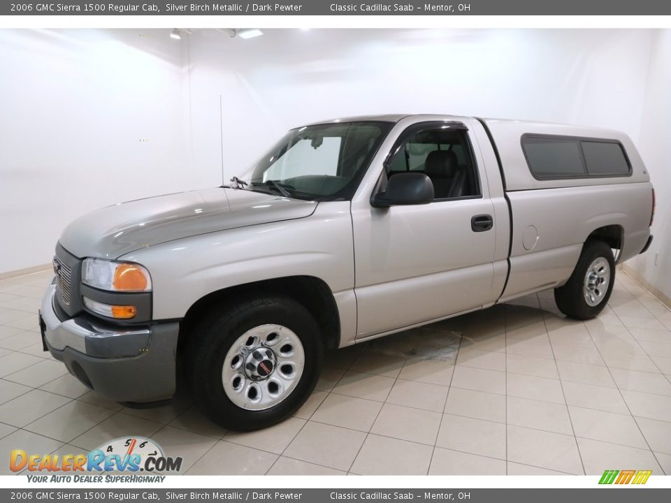 2006 GMC Sierra 1500 Regular Cab Silver Birch Metallic / Dark Pewter Photo #3