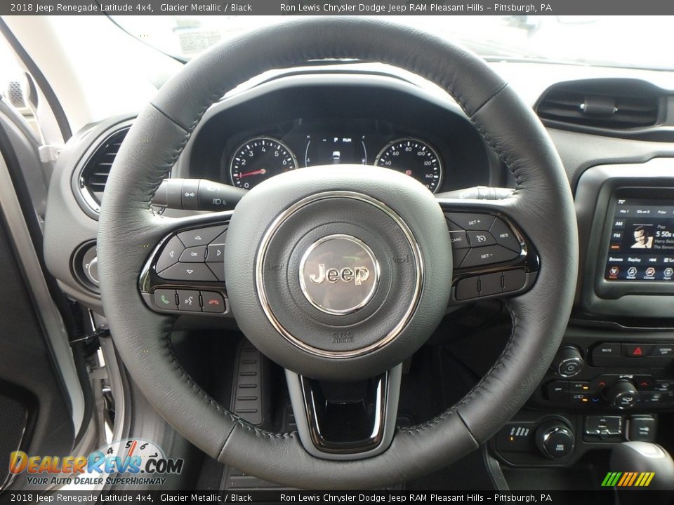 2018 Jeep Renegade Latitude 4x4 Glacier Metallic / Black Photo #19