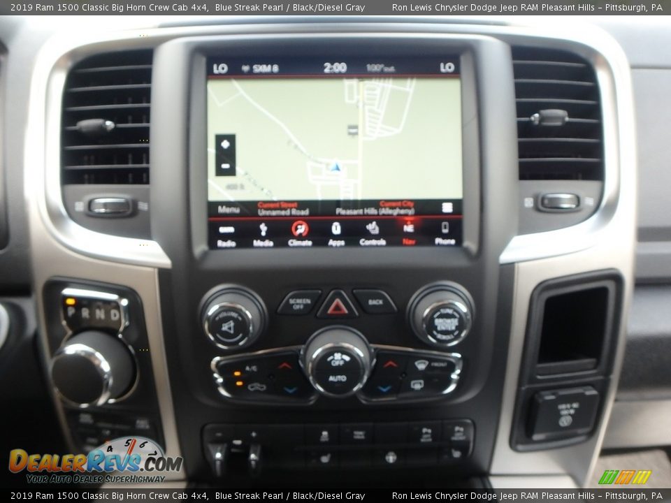 2019 Ram 1500 Classic Big Horn Crew Cab 4x4 Blue Streak Pearl / Black/Diesel Gray Photo #16