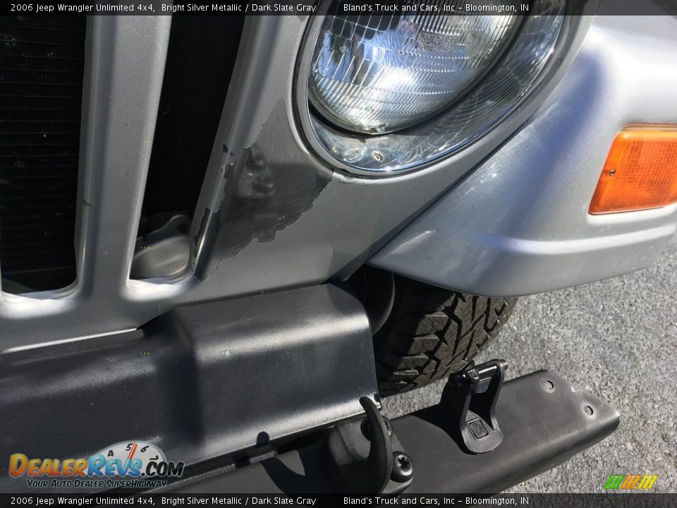 2006 Jeep Wrangler Unlimited 4x4 Bright Silver Metallic / Dark Slate Gray Photo #14