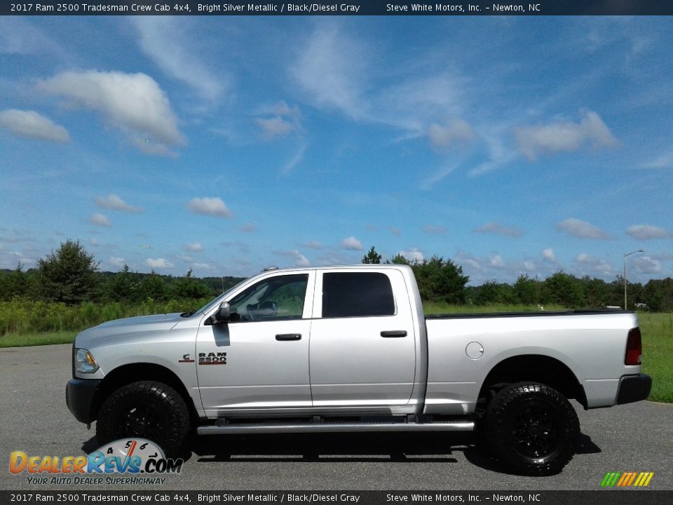 2017 Ram 2500 Tradesman Crew Cab 4x4 Bright Silver Metallic / Black/Diesel Gray Photo #1