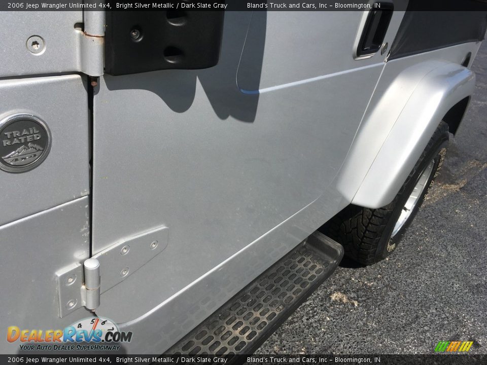 2006 Jeep Wrangler Unlimited 4x4 Bright Silver Metallic / Dark Slate Gray Photo #19