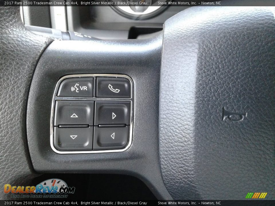2017 Ram 2500 Tradesman Crew Cab 4x4 Bright Silver Metallic / Black/Diesel Gray Photo #16