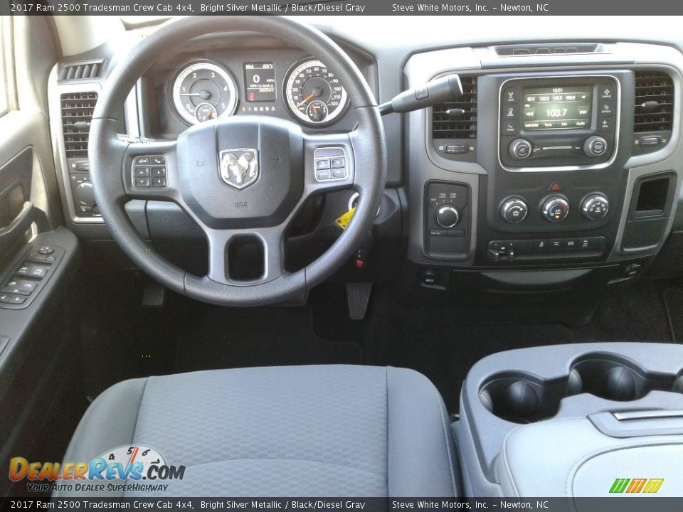 2017 Ram 2500 Tradesman Crew Cab 4x4 Bright Silver Metallic / Black/Diesel Gray Photo #25