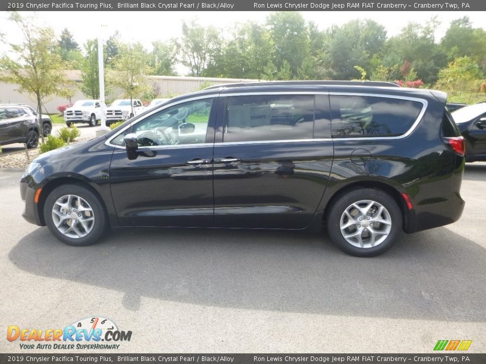 2019 Chrysler Pacifica Touring Plus Brilliant Black Crystal Pearl / Black/Alloy Photo #2