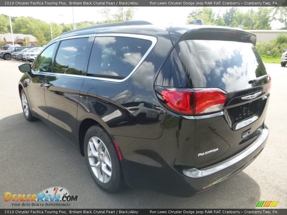2019 Chrysler Pacifica Touring Plus Brilliant Black Crystal Pearl / Black/Alloy Photo #3