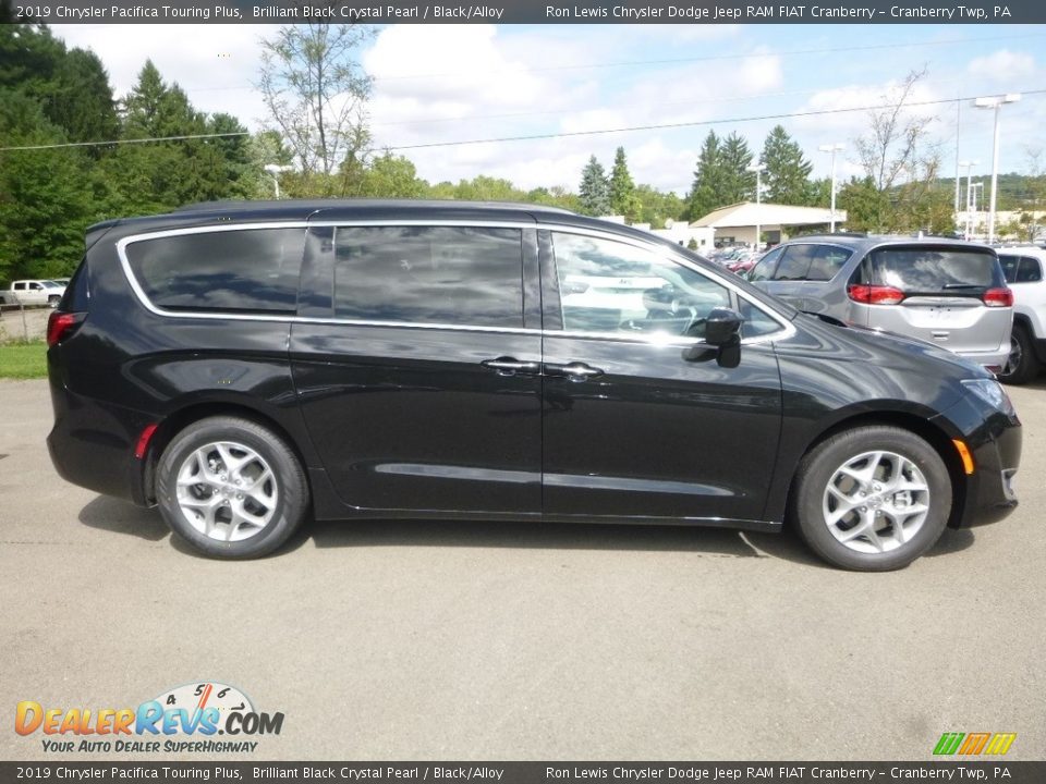 2019 Chrysler Pacifica Touring Plus Brilliant Black Crystal Pearl / Black/Alloy Photo #6