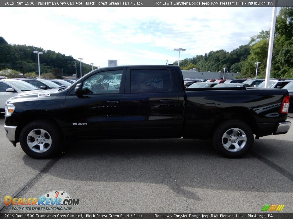 2019 Ram 1500 Tradesman Crew Cab 4x4 Black Forest Green Pearl / Black Photo #2