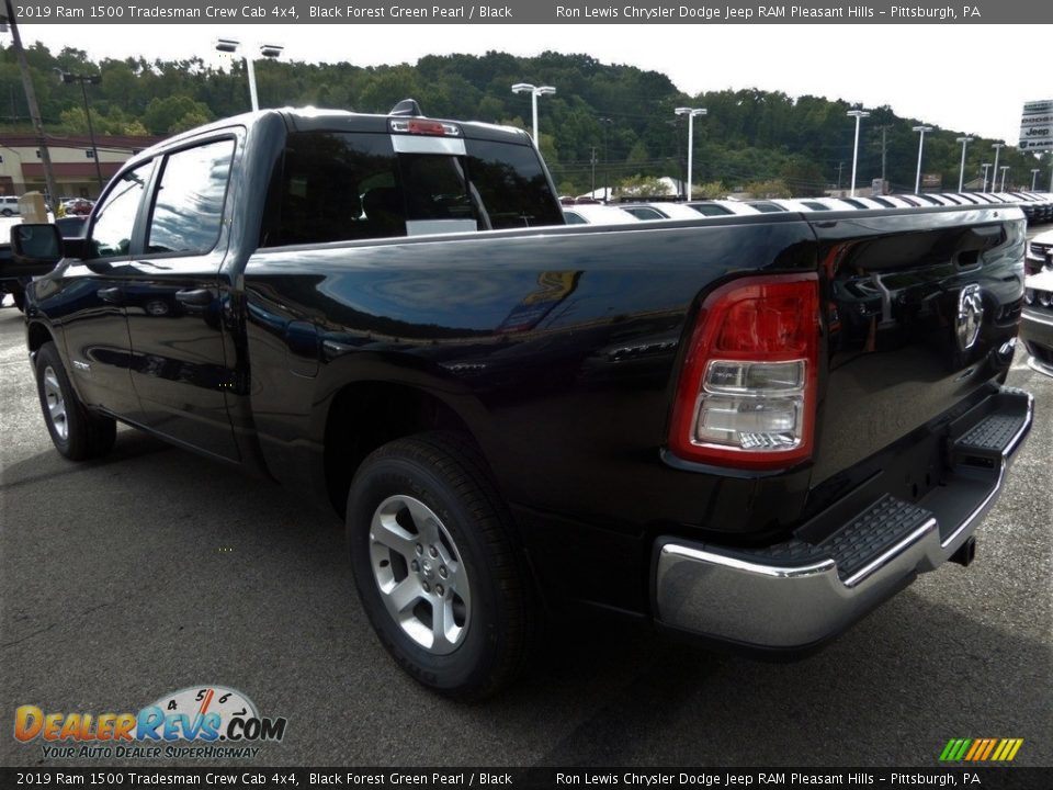 2019 Ram 1500 Tradesman Crew Cab 4x4 Black Forest Green Pearl / Black Photo #3