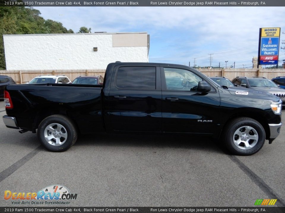 2019 Ram 1500 Tradesman Crew Cab 4x4 Black Forest Green Pearl / Black Photo #6