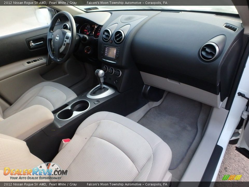 2012 Nissan Rogue SV AWD Pearl White / Gray Photo #12