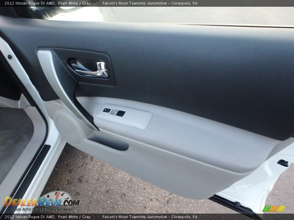 2012 Nissan Rogue SV AWD Pearl White / Gray Photo #13