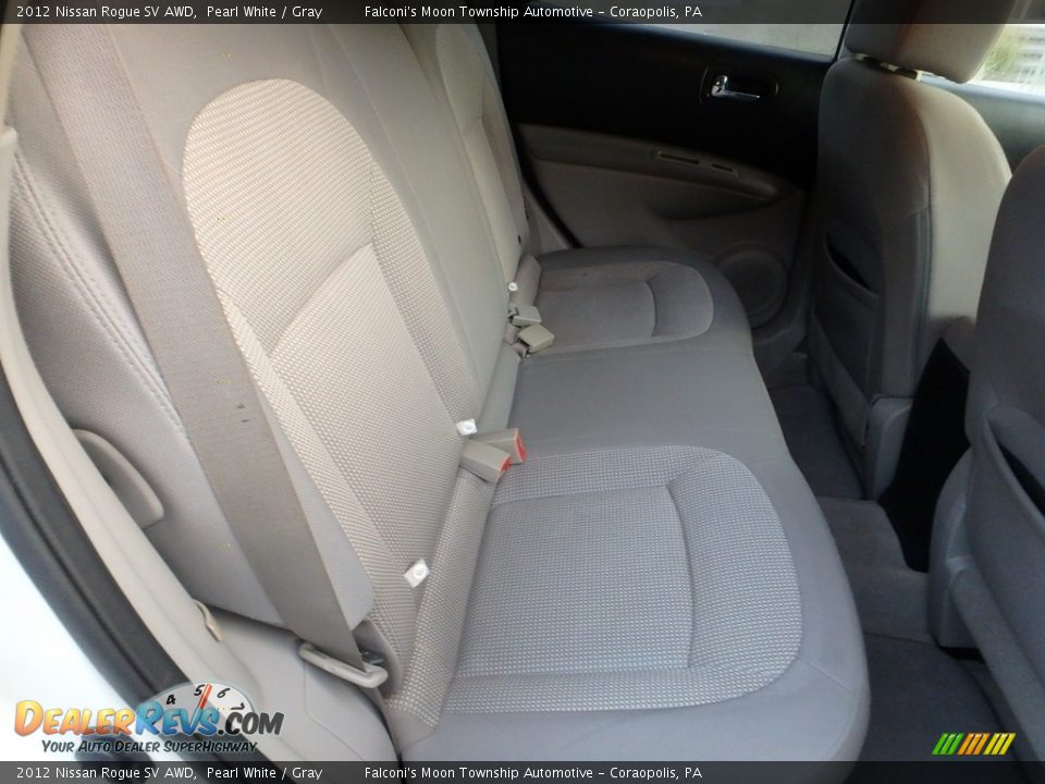 2012 Nissan Rogue SV AWD Pearl White / Gray Photo #14