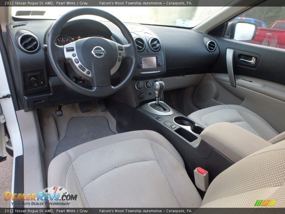 2012 Nissan Rogue SV AWD Pearl White / Gray Photo #17