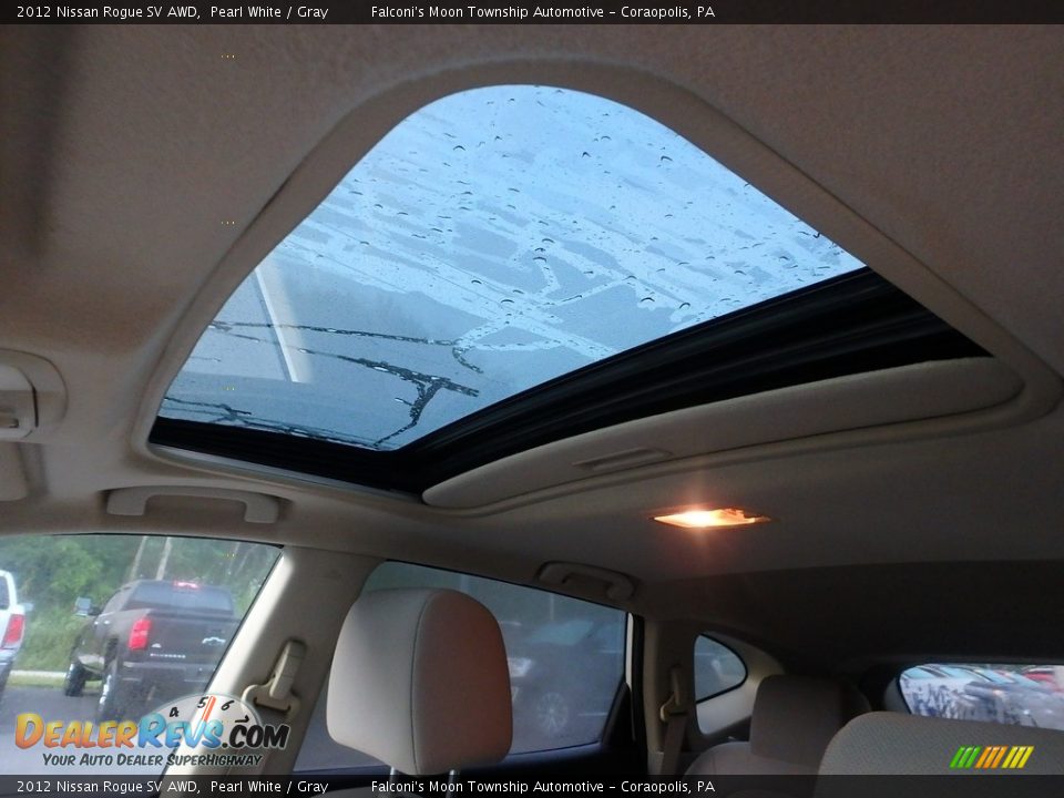 2012 Nissan Rogue SV AWD Pearl White / Gray Photo #20