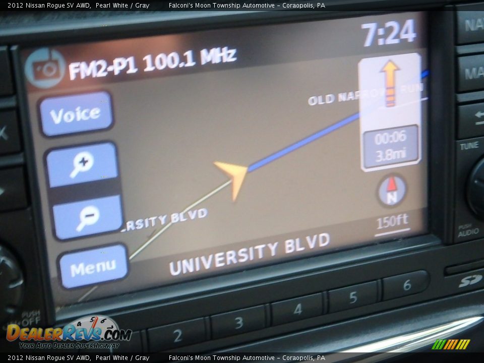 2012 Nissan Rogue SV AWD Pearl White / Gray Photo #21