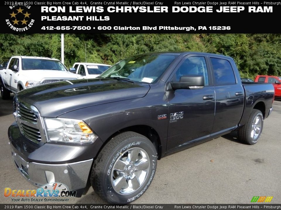 2019 Ram 1500 Classic Big Horn Crew Cab 4x4 Granite Crystal Metallic / Black/Diesel Gray Photo #1