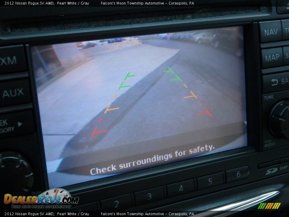 2012 Nissan Rogue SV AWD Pearl White / Gray Photo #25