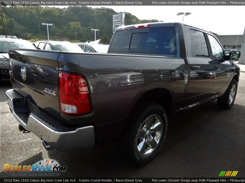 2019 Ram 1500 Classic Big Horn Crew Cab 4x4 Granite Crystal Metallic / Black/Diesel Gray Photo #5