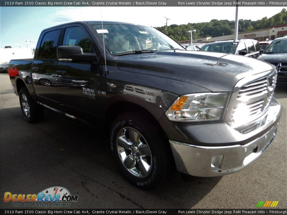 2019 Ram 1500 Classic Big Horn Crew Cab 4x4 Granite Crystal Metallic / Black/Diesel Gray Photo #7