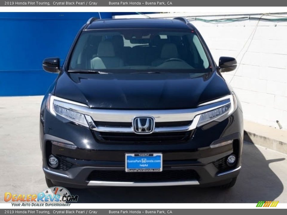 2019 Honda Pilot Touring Crystal Black Pearl / Gray Photo #3
