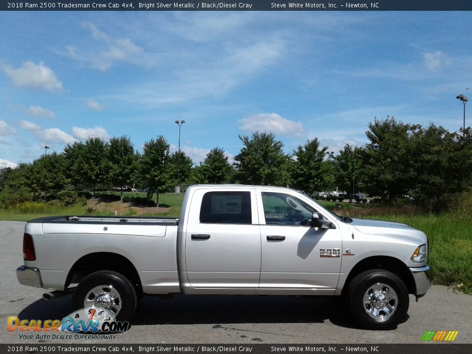 2018 Ram 2500 Tradesman Crew Cab 4x4 Bright Silver Metallic / Black/Diesel Gray Photo #5