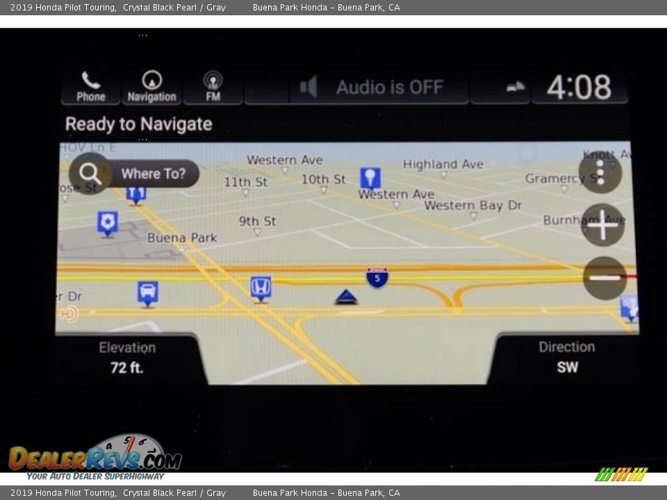 2019 Honda Pilot Touring Crystal Black Pearl / Gray Photo #36