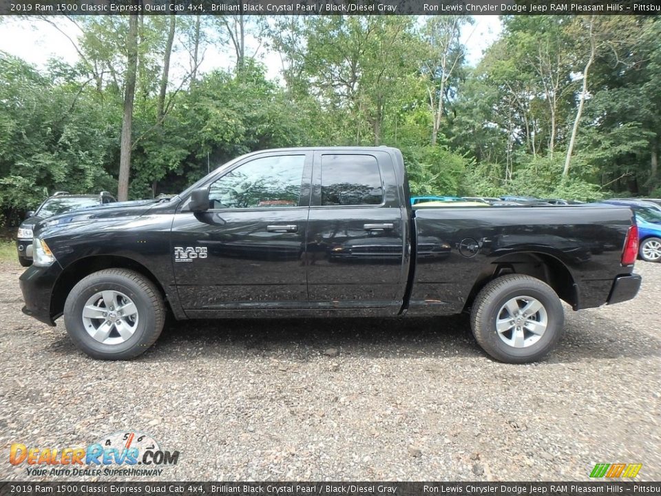 Brilliant Black Crystal Pearl 2019 Ram 1500 Classic Express Quad Cab 4x4 Photo #2