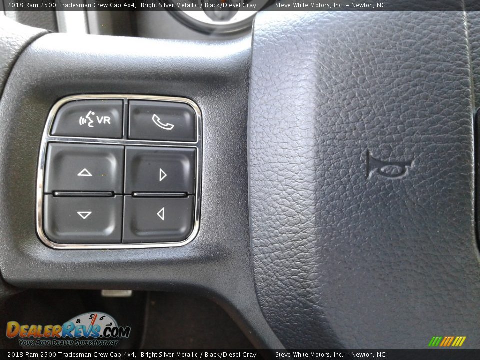 2018 Ram 2500 Tradesman Crew Cab 4x4 Bright Silver Metallic / Black/Diesel Gray Photo #17