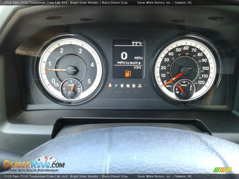 2018 Ram 2500 Tradesman Crew Cab 4x4 Bright Silver Metallic / Black/Diesel Gray Photo #19