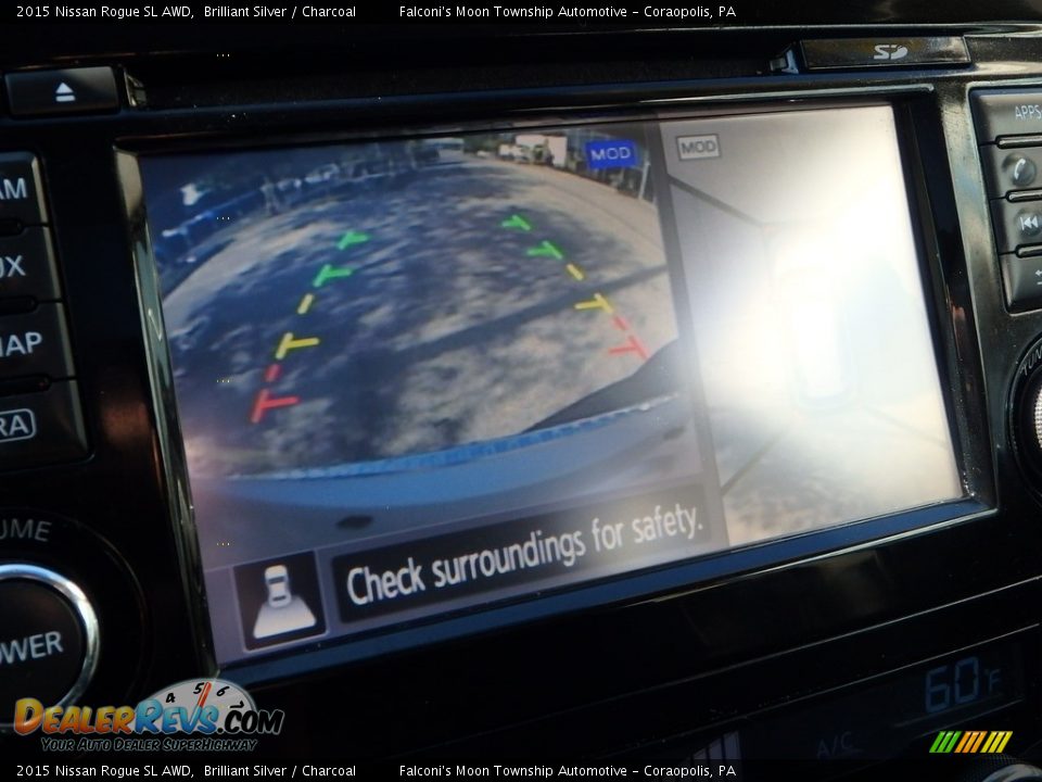 2015 Nissan Rogue SL AWD Brilliant Silver / Charcoal Photo #25