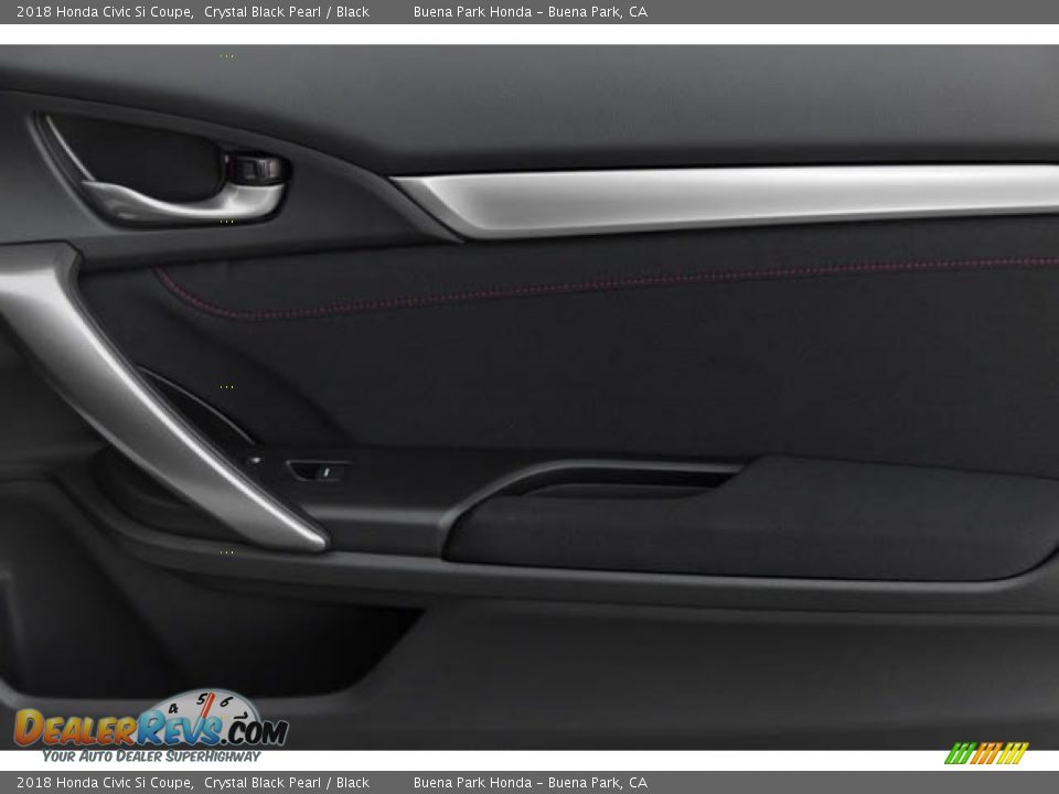 2018 Honda Civic Si Coupe Crystal Black Pearl / Black Photo #24